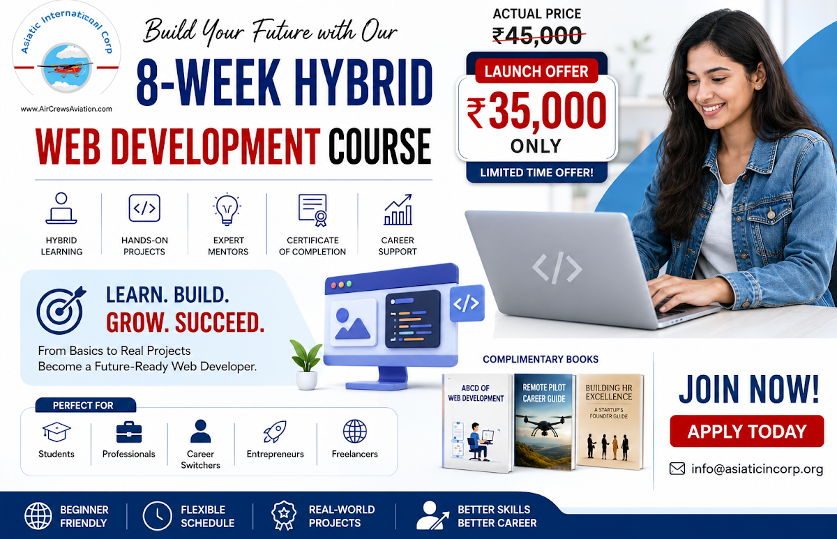 ABCD of Web Development — 8-Week Hybrid Program program poster
